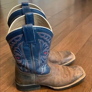 Ariat Blue and Brown Western Cowgirl Boots